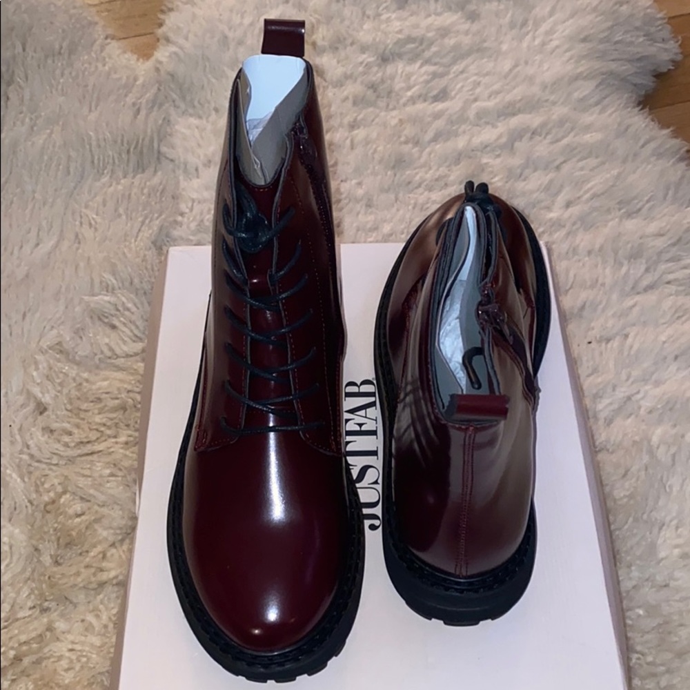 Oxblood Combat Boots